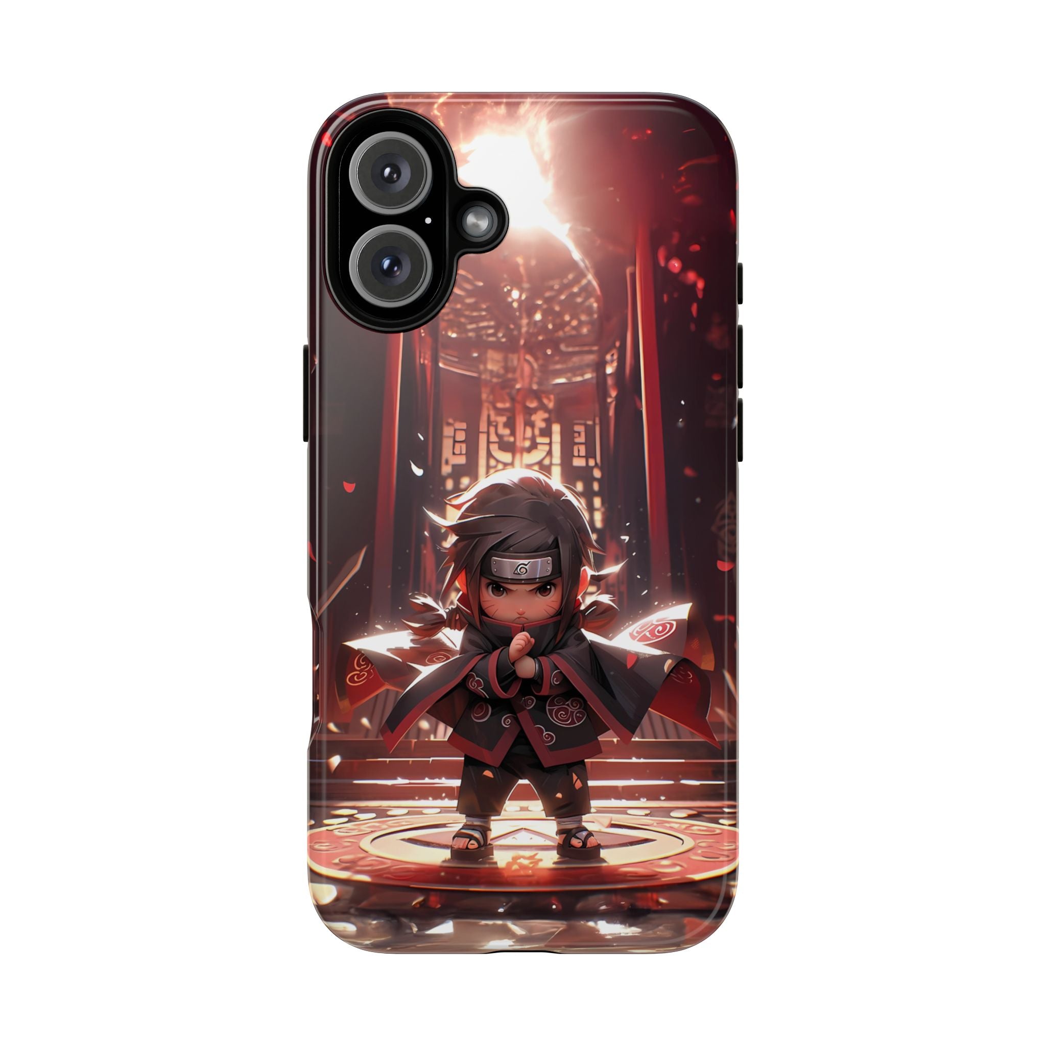 Chibi Itachi Tough Phone Case – Anime Protective Case for iPhone & Samsung, UV Resistant, Durable & Stylish