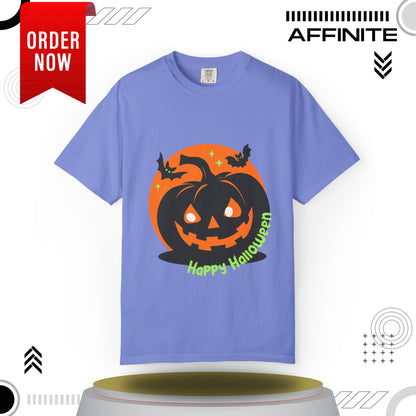T-Shirt Mens Halloween T Shirts - Wickedly Soft Garment-Dyed Tee Flo Blue