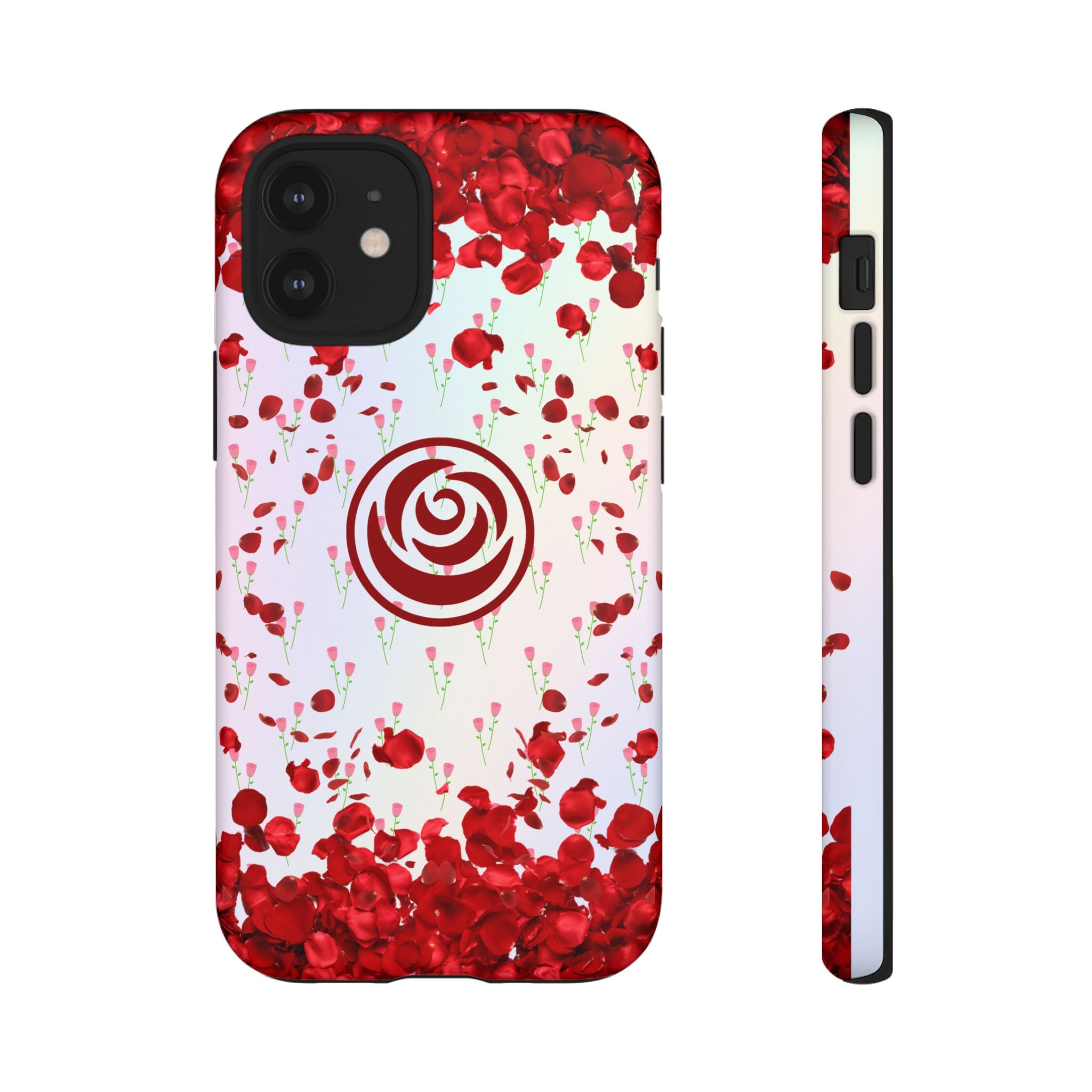 Tough Cases - Red Blossom Elegance Themed Phone Protection for iPhone, Samsung, and Google Pixel (Matte/Glossy)