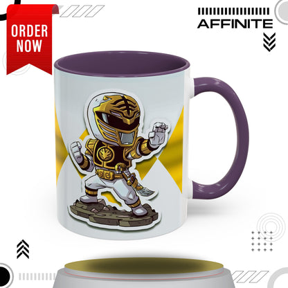 Mug White Ranger Mug – 11oz & 15oz Mighty Morphin Power Rangers Ceramic Cup 11oz Purple