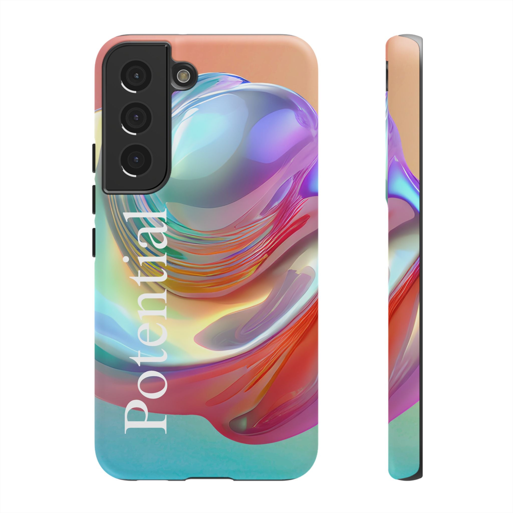 Colorful Phone Tough Case - "Potential" Metamorph Design