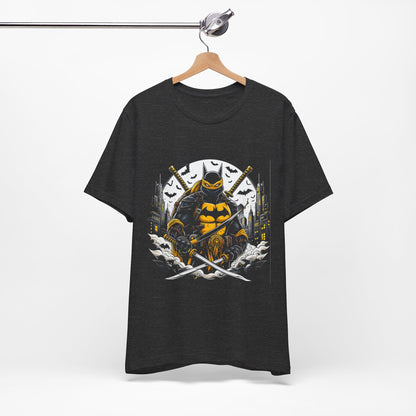 T-Shirt Ninja Batman Tee | Unisex Jersey Graphic T-Shirt Dark Grey Heather