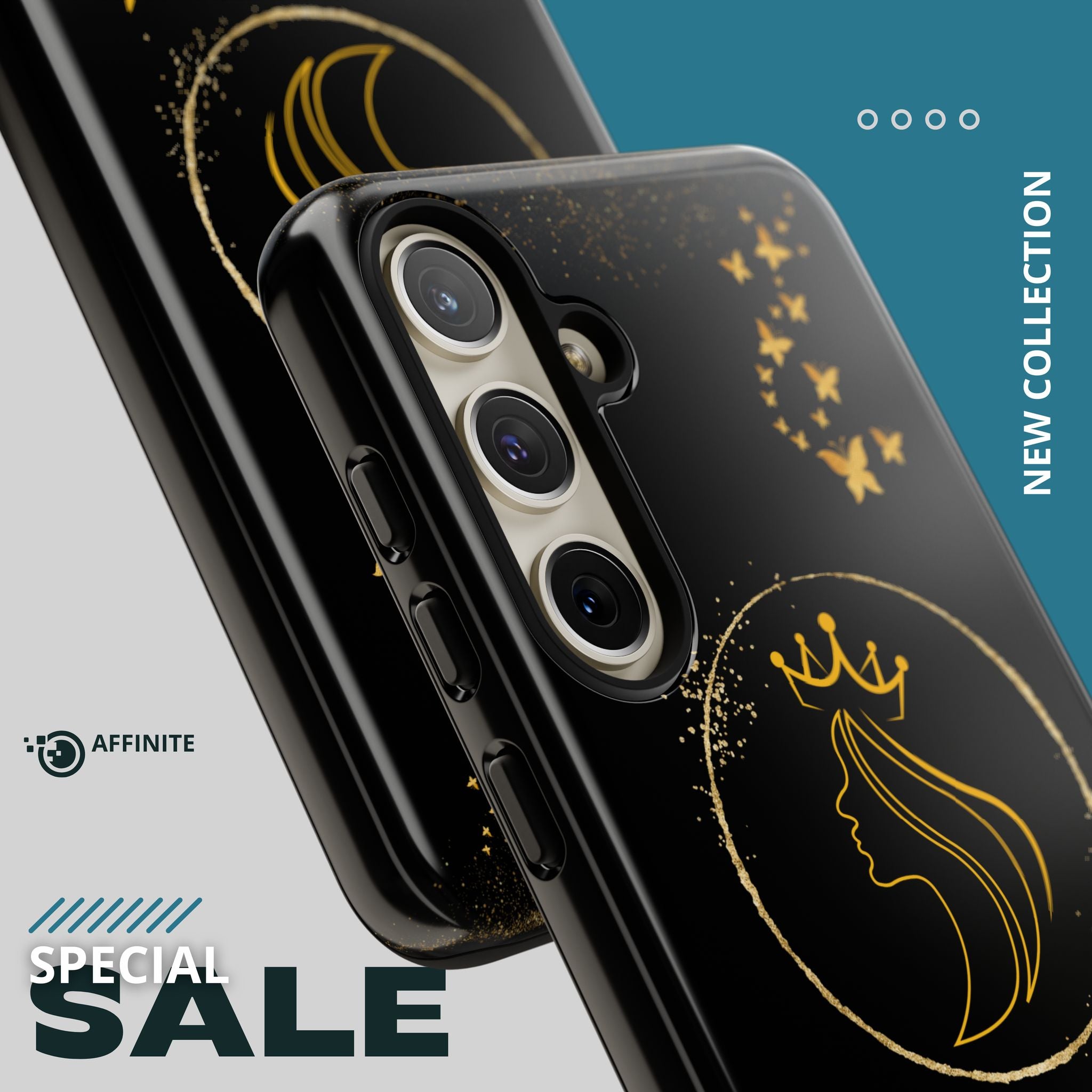 Tough Case Queen Phone Case – Matte & Glossy Crown Design for iPhone, Samsung & Pixel
