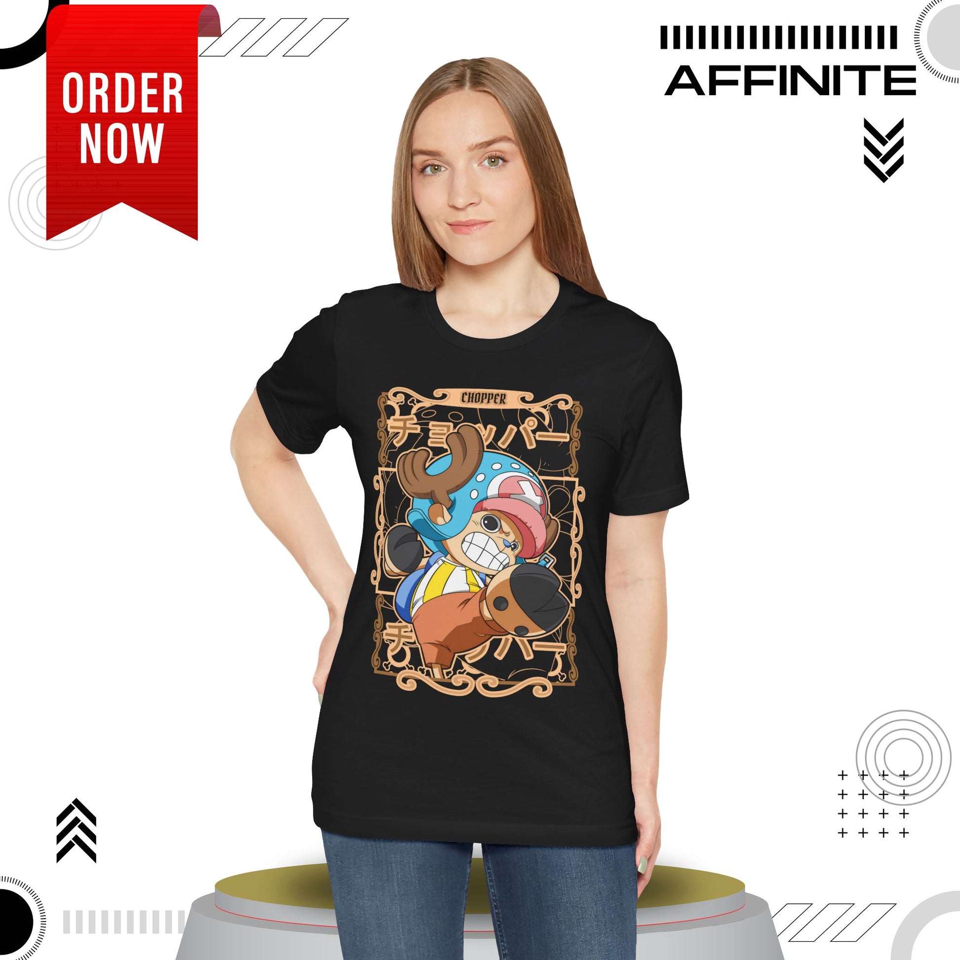 T-Shirt Anime-Inspired Unisex Short Sleeve Tee - 100% Cotton Chopper T-Shirt by Bella+Canvas