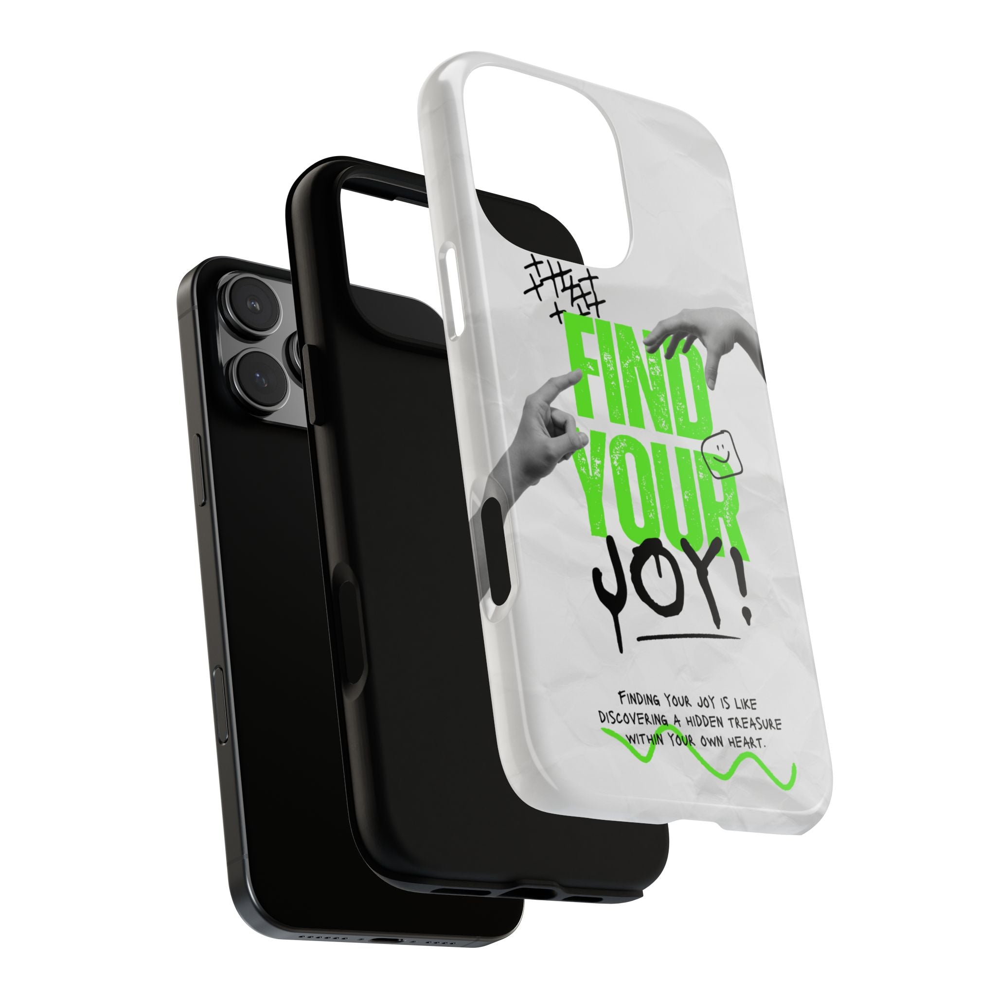 Phone Cases - Find Your Joy Themed Tough Phone Protection for iPhone, Samsung, Google Pixel (Matte/Glossy)