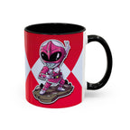 Mighty Morphin Power Rangers Pink Ranger Ceramic Mug - 11oz & 15oz Coffee Mug - Accent Mug for Pop Culture Fans