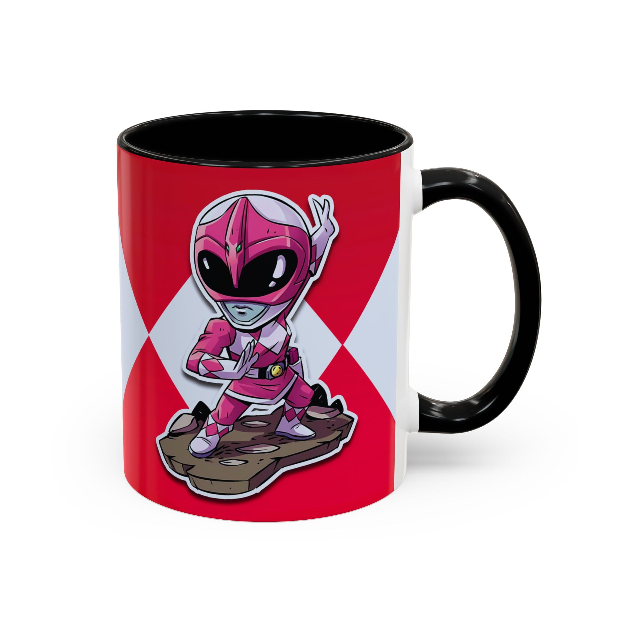 Mighty Morphin Power Rangers Pink Ranger Ceramic Mug - 11oz & 15oz Coffee Mug - Accent Mug for Pop Culture Fans
