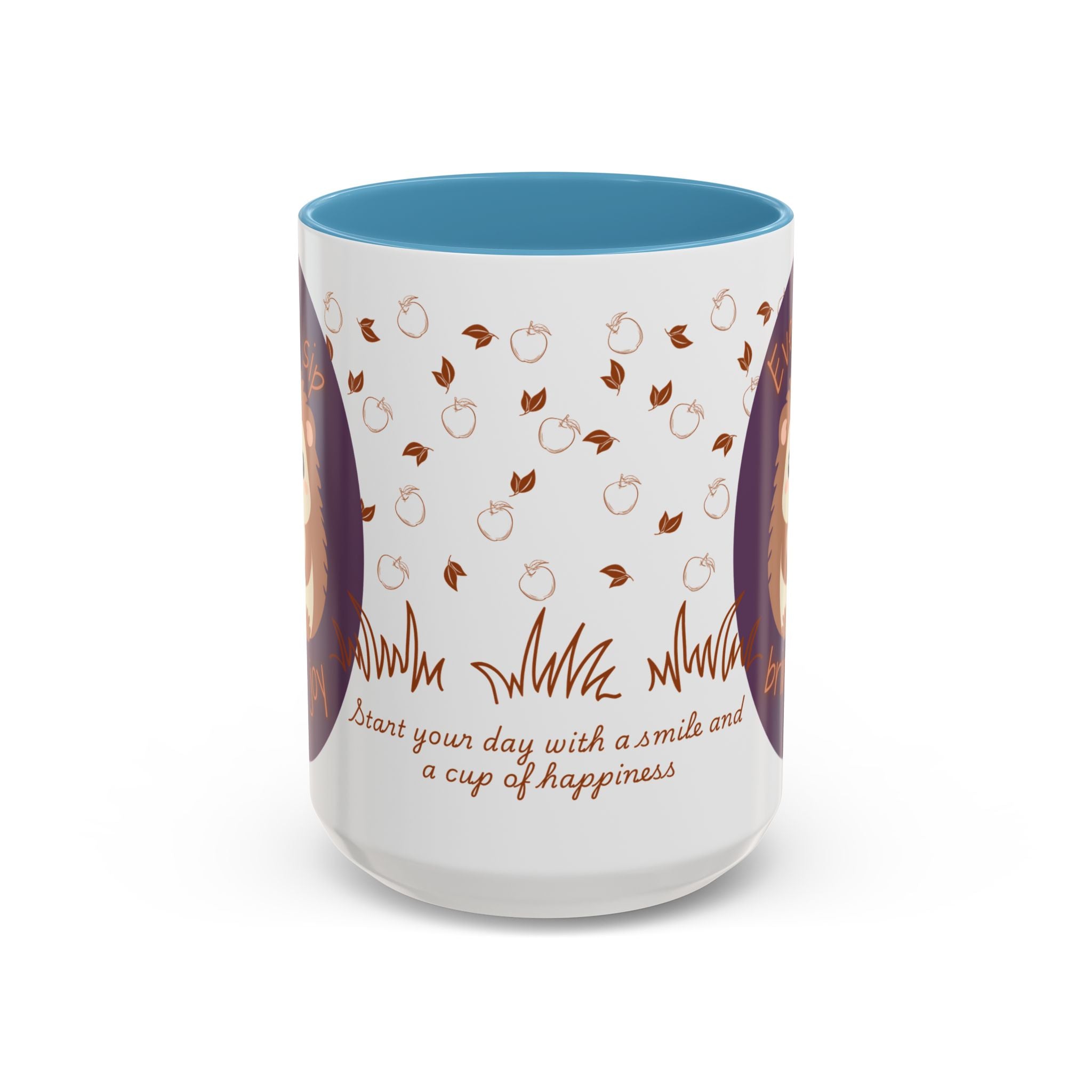 Cute Hedgehog Accent Coffee Mug , Funny Gift for Animal Lovers, (11oz) (15oz)