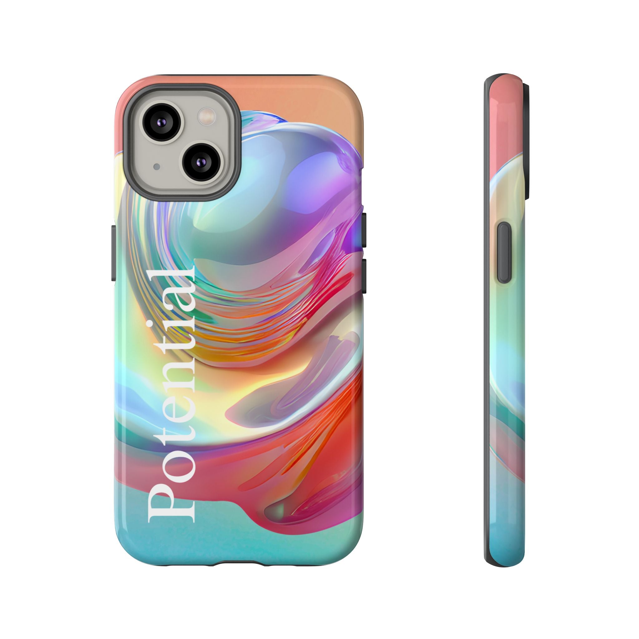 Colorful Phone Tough Case - "Potential" Metamorph Design