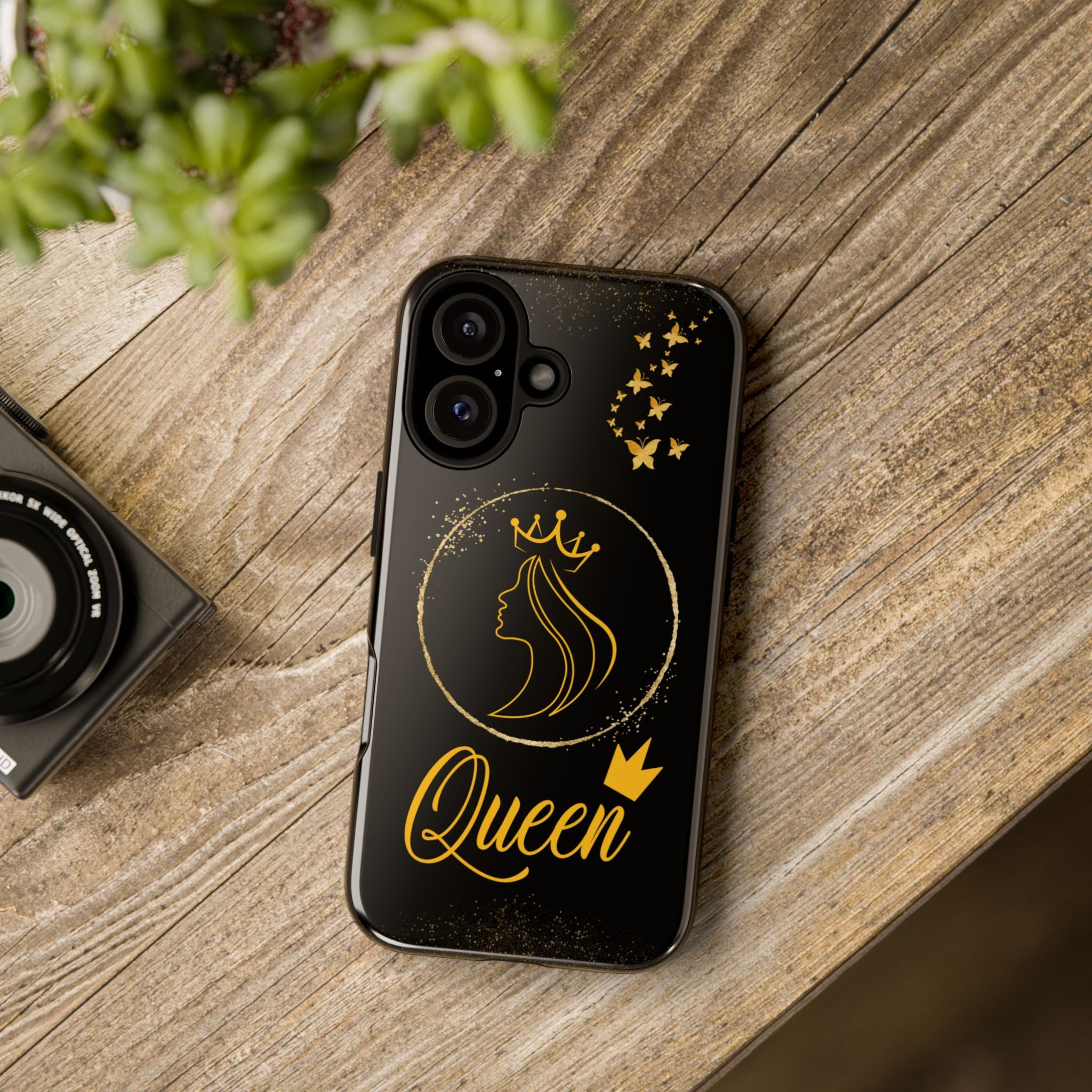 Tough Case Queen Phone Case – Matte & Glossy Crown Design for iPhone, Samsung & Pixel