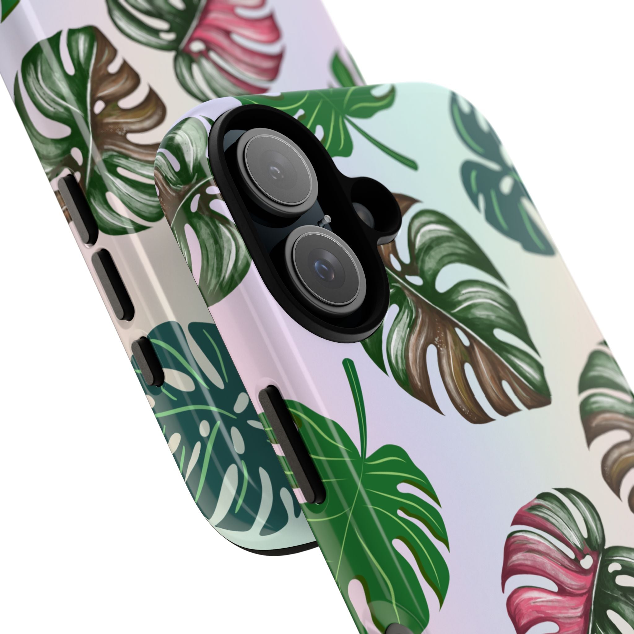 Tough Cases - Monstera Leaf Themed Phone Protection for iPhone, Samsung, and Google Pixel (Matte/Glossy)