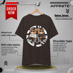 T-Shirt Awesome Bear T-Shirt - Fun Graphic Unisex Tee for Teen & Adults (100% Cotton) Brown
