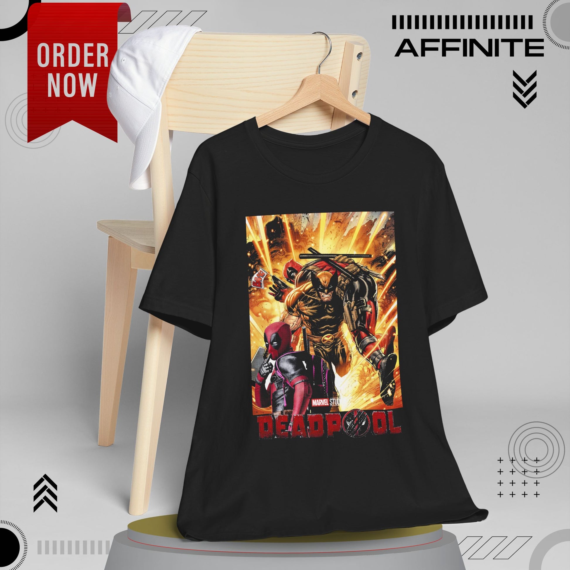 T-Shirt Marvel T Shirt - Deadpool Graphic Tee (Unisex Cotton)