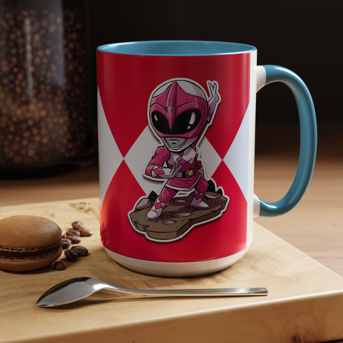 Mug Mighty Morphin Power Rangers Pink Ranger Ceramic Mug - 11oz & 15oz Coffee Mug - Accent Mug for Pop Culture Fans