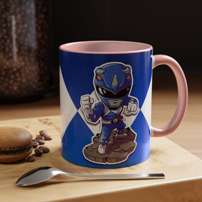 Mug Mighty Morphin Power Rangers Blue Ranger Ceramic Mug - 11oz & 15oz Coffee Mug - Accent Mug for Pop Culture Fans