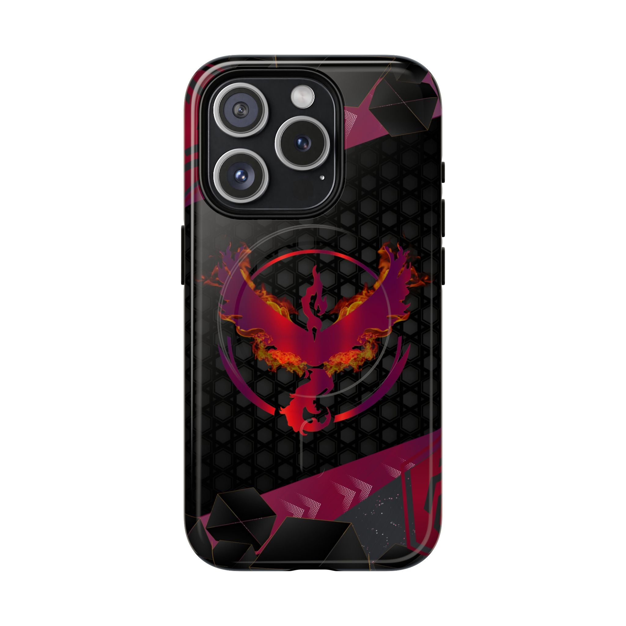 Pokémon Phone Case – Team Valor Tough MagSafe for iPhone 15, 16, 17 | Dual-Layer Armor + Magnetic Charging