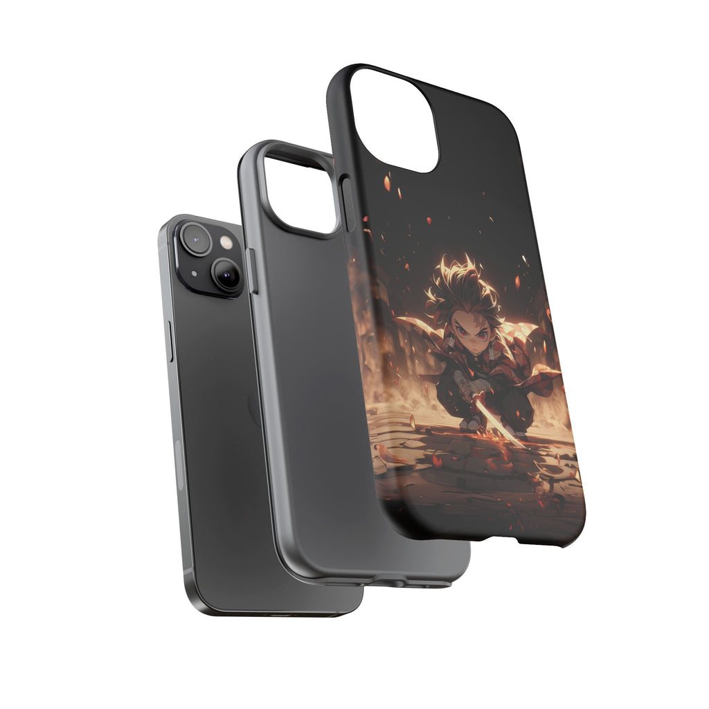 Tough Phone Case – Chibi Tanjiro Kamado Anime Protective Case for iPhone & Samsung