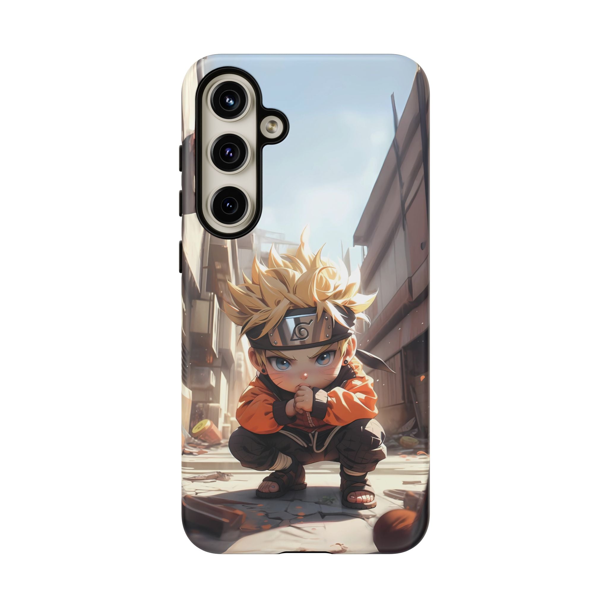 Chibi Naruto Tough Phone Case – Anime Protective Case for iPhone & Samsung, UV Resistant, Durable & Stylish