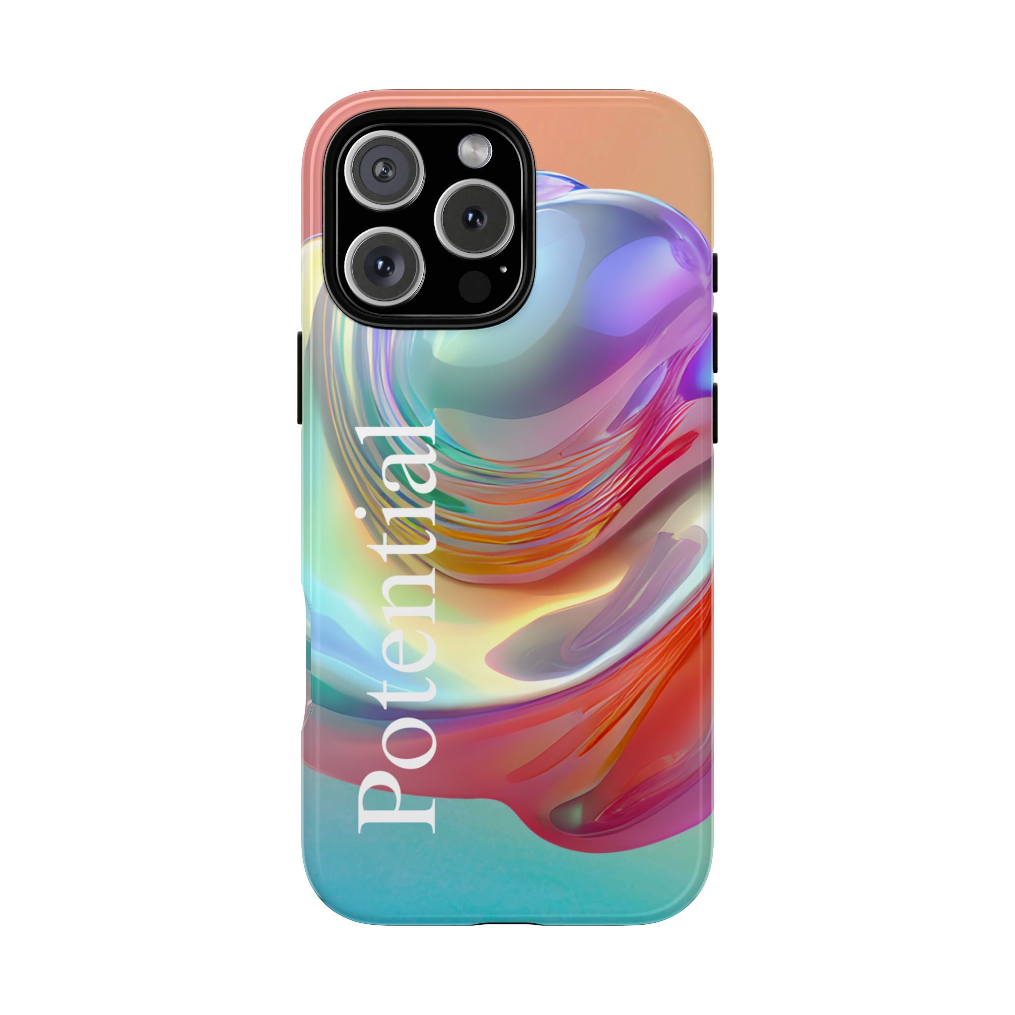 Colorful Phone Tough Case - "Potential" Metamorph Design