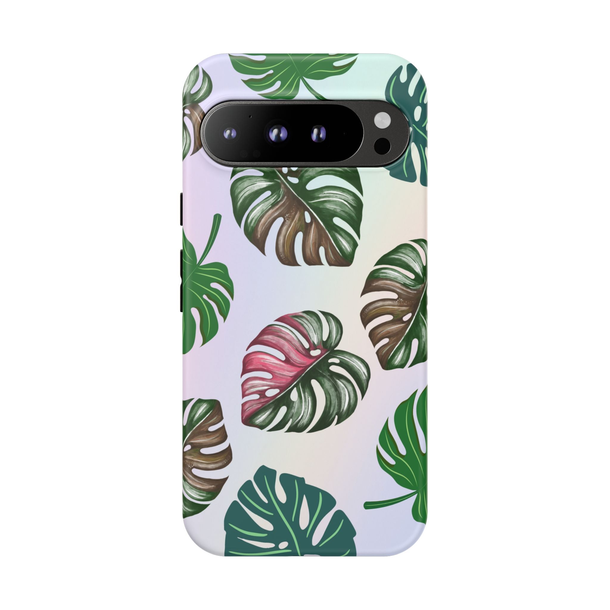 Tough Cases - Monstera Leaf Themed Phone Protection for iPhone, Samsung, and Google Pixel (Matte/Glossy)