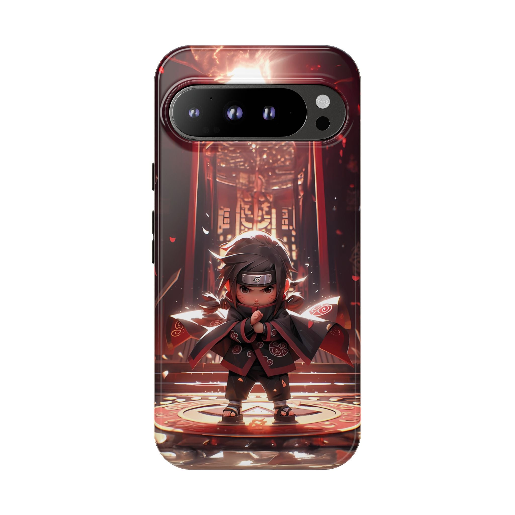 Chibi Itachi Tough Phone Case – Anime Protective Case for iPhone & Samsung, UV Resistant, Durable & Stylish