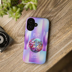 Futuristic Gradient Tough Case – 'Future is Now' 3D Design | Shockproof & UV Protected