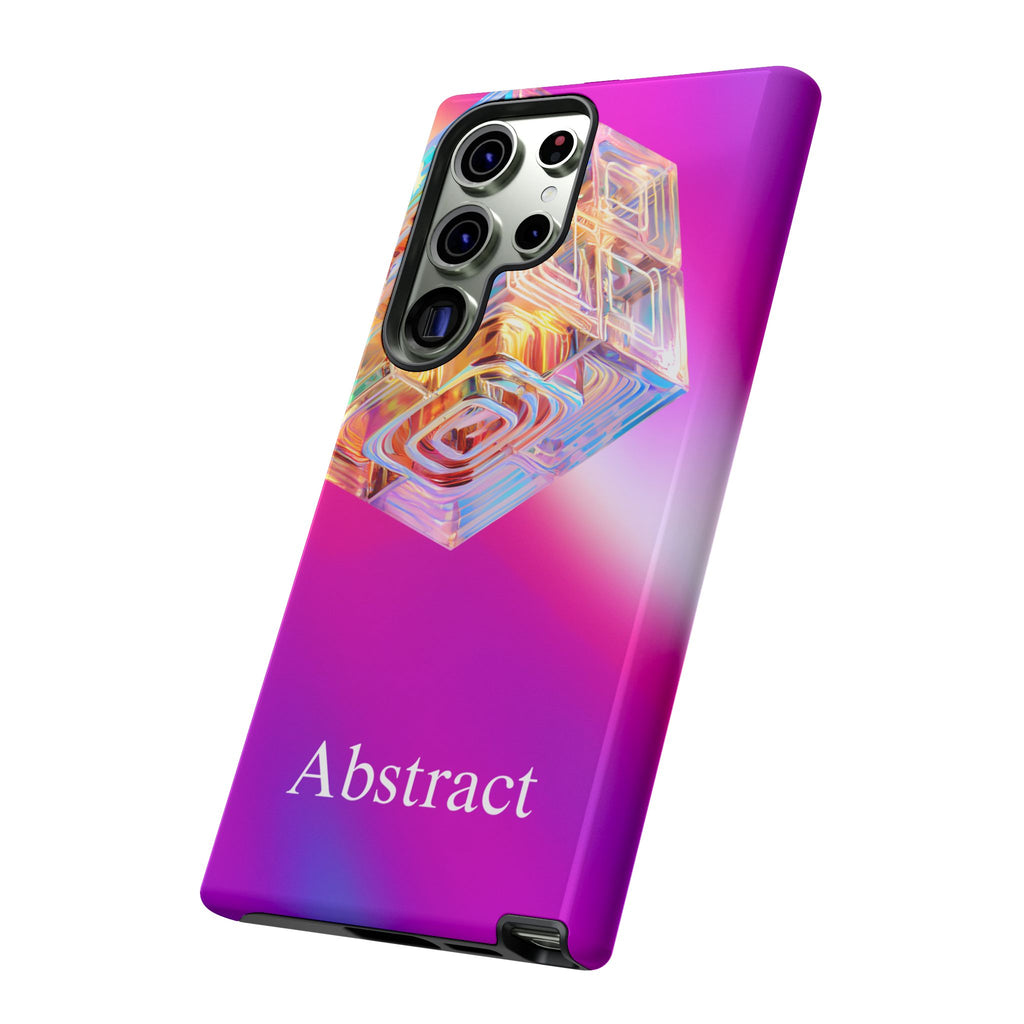 Vibrant 3D Cube Phone Case - Colorful Gradient Art for iPhone, Samsung & Pixel