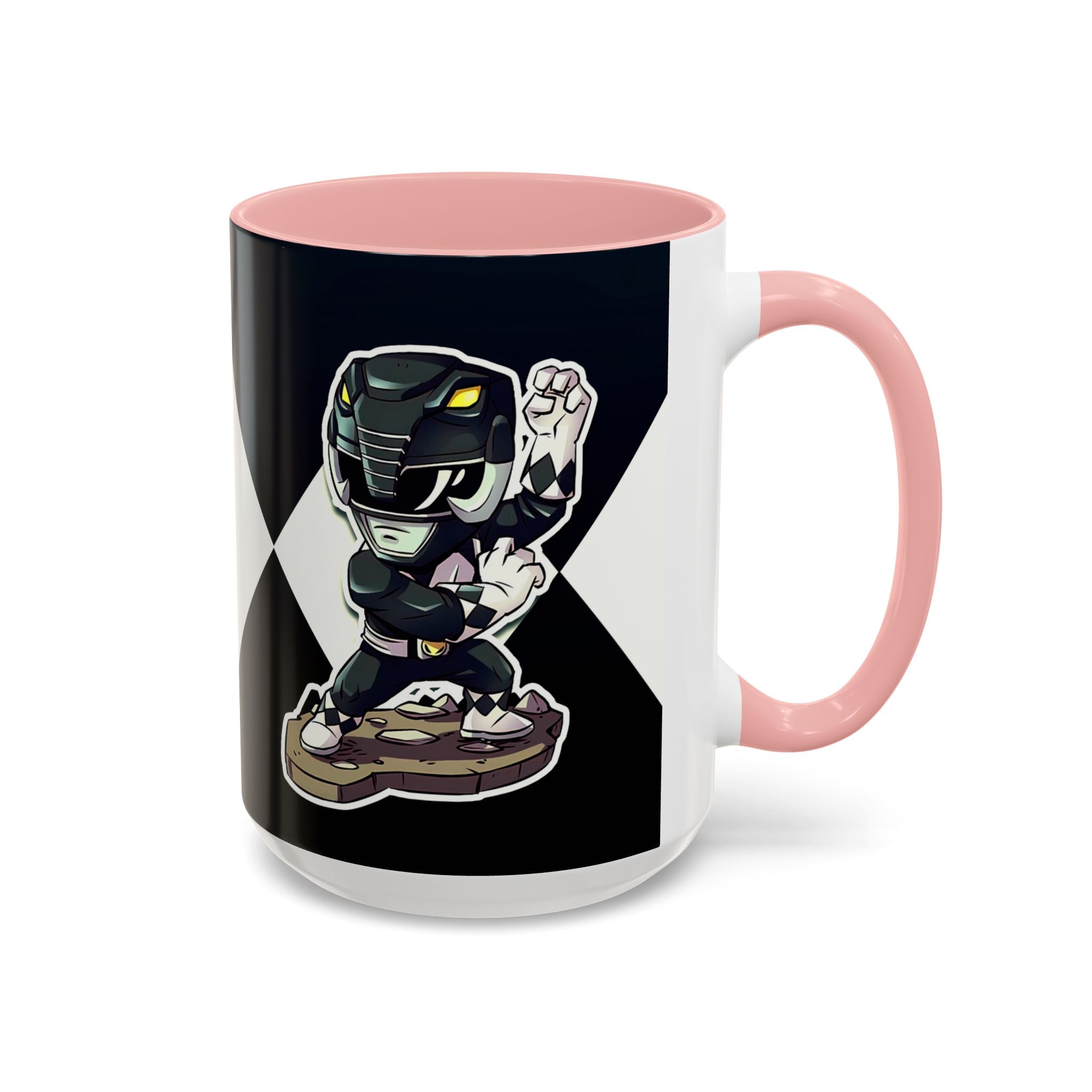 Mighty Morphin Power Rangers Black Ranger Ceramic Mug - 11oz & 15oz Coffee Mug - Accent Mug for Pop Culture Fans