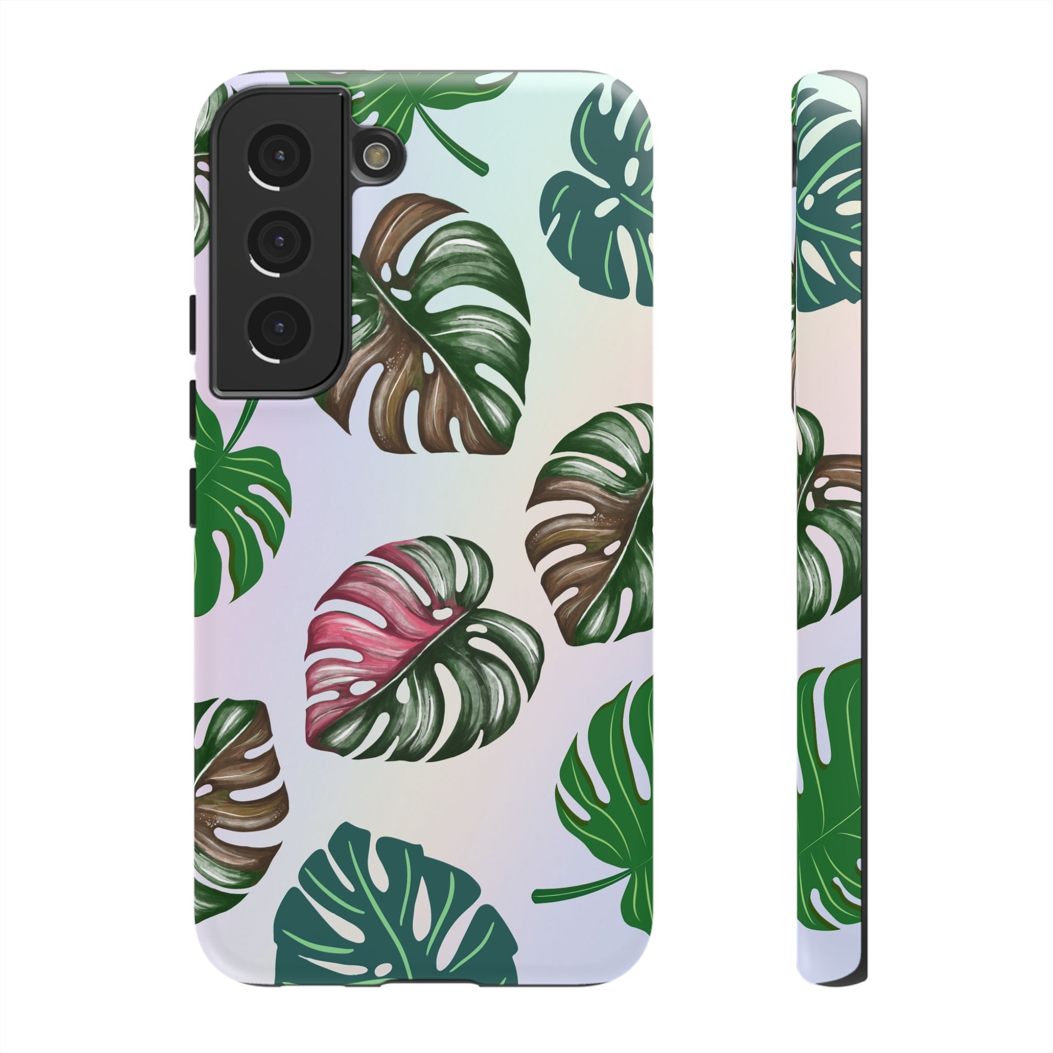 Tough Cases - Monstera Leaf Themed Phone Protection for iPhone, Samsung, and Google Pixel (Matte/Glossy)