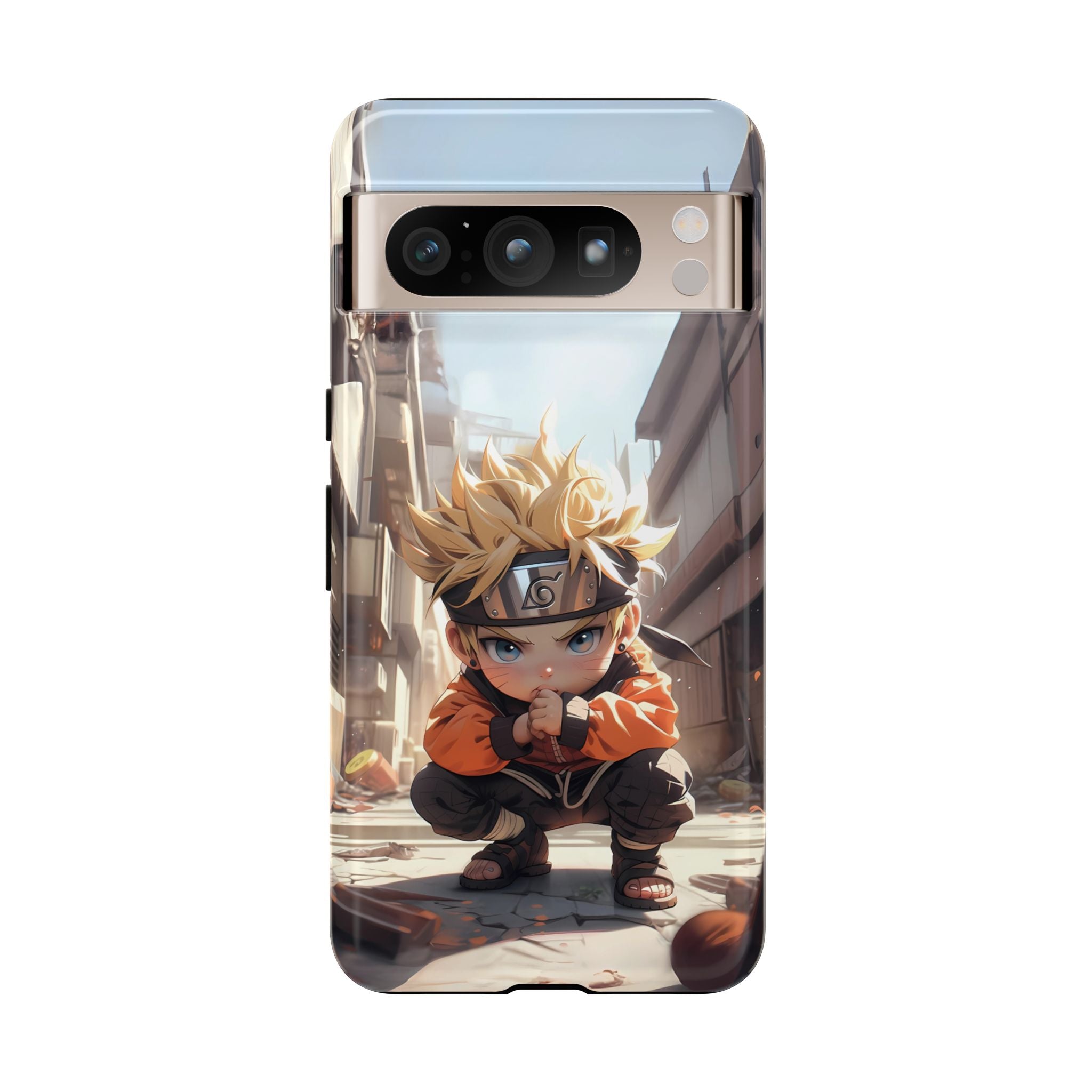 Chibi Naruto Tough Phone Case – Anime Protective Case for iPhone & Samsung, UV Resistant, Durable & Stylish