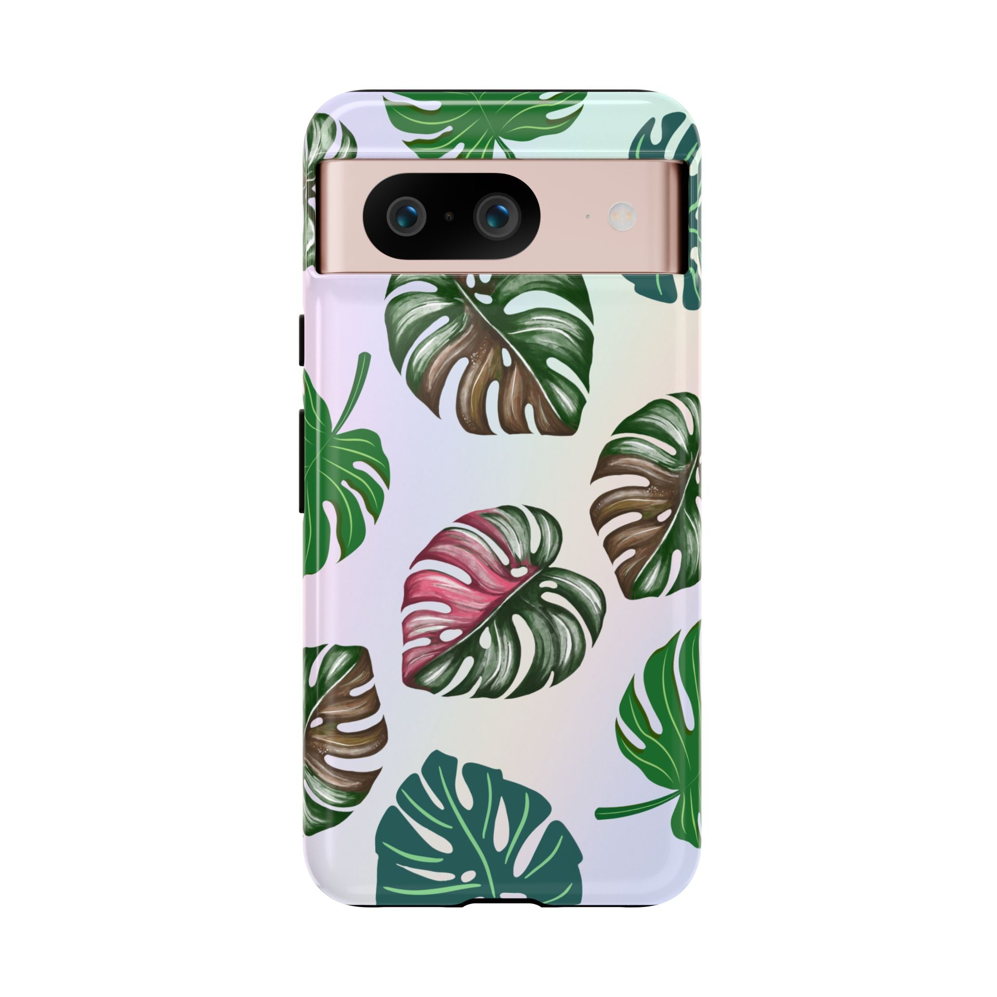 Tough Cases - Monstera Leaf Themed Phone Protection for iPhone, Samsung, and Google Pixel (Matte/Glossy)