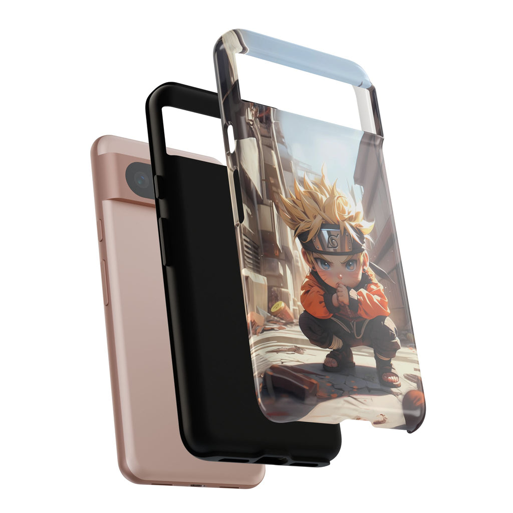 Chibi Naruto Tough Phone Case – Anime Protective Case for iPhone & Samsung, UV Resistant, Durable & Stylish