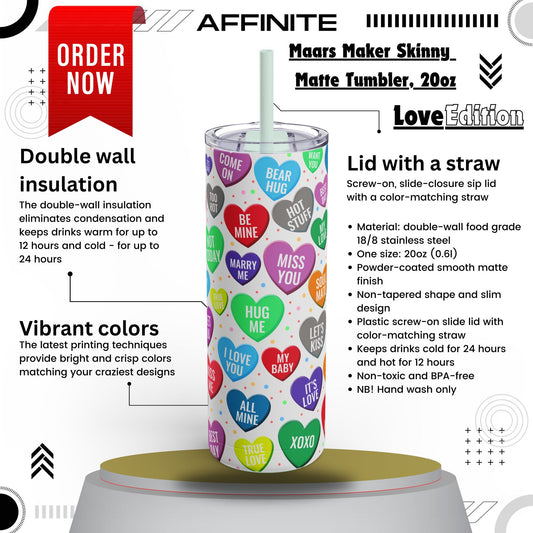 Tumblers Matte Tumbler Cup Love 20oz Seaglass 20oz Matte