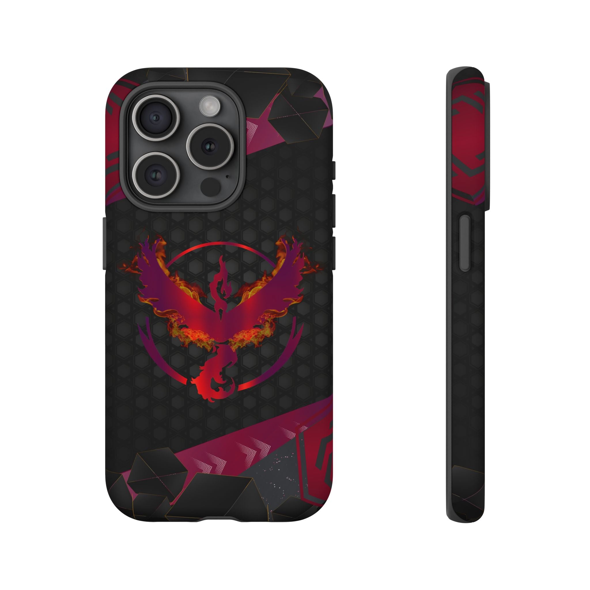 Pokémon Phone Case – Team Valor Tough & Rugged Dual-Layer Protection for iPhone, Samsung, Pixel | Wireless Charging Ready