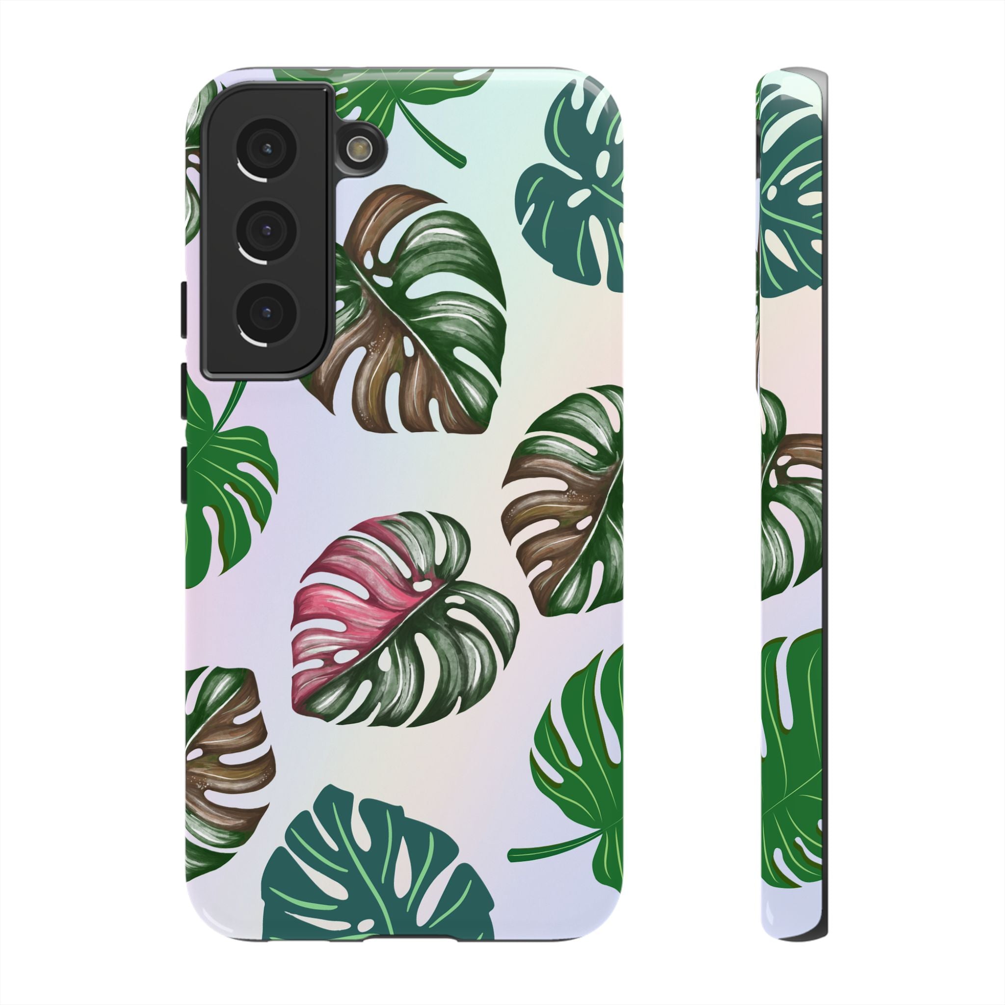 Tough Cases - Monstera Leaf Themed Phone Protection for iPhone, Samsung, and Google Pixel (Matte/Glossy)
