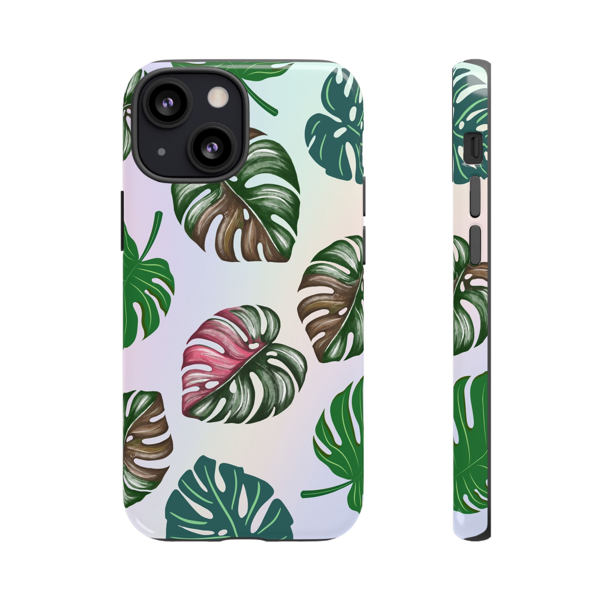Tough Cases - Monstera Leaf Themed Phone Protection for iPhone, Samsung, and Google Pixel (Matte/Glossy)