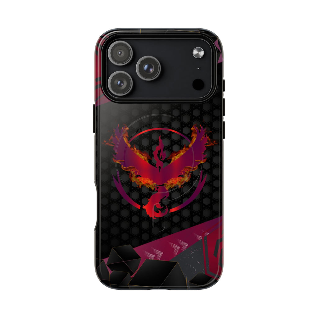 Pokémon Phone Case – Team Valor Tough MagSafe for iPhone 15, 16, 17 | Dual-Layer Armor + Magnetic Charging