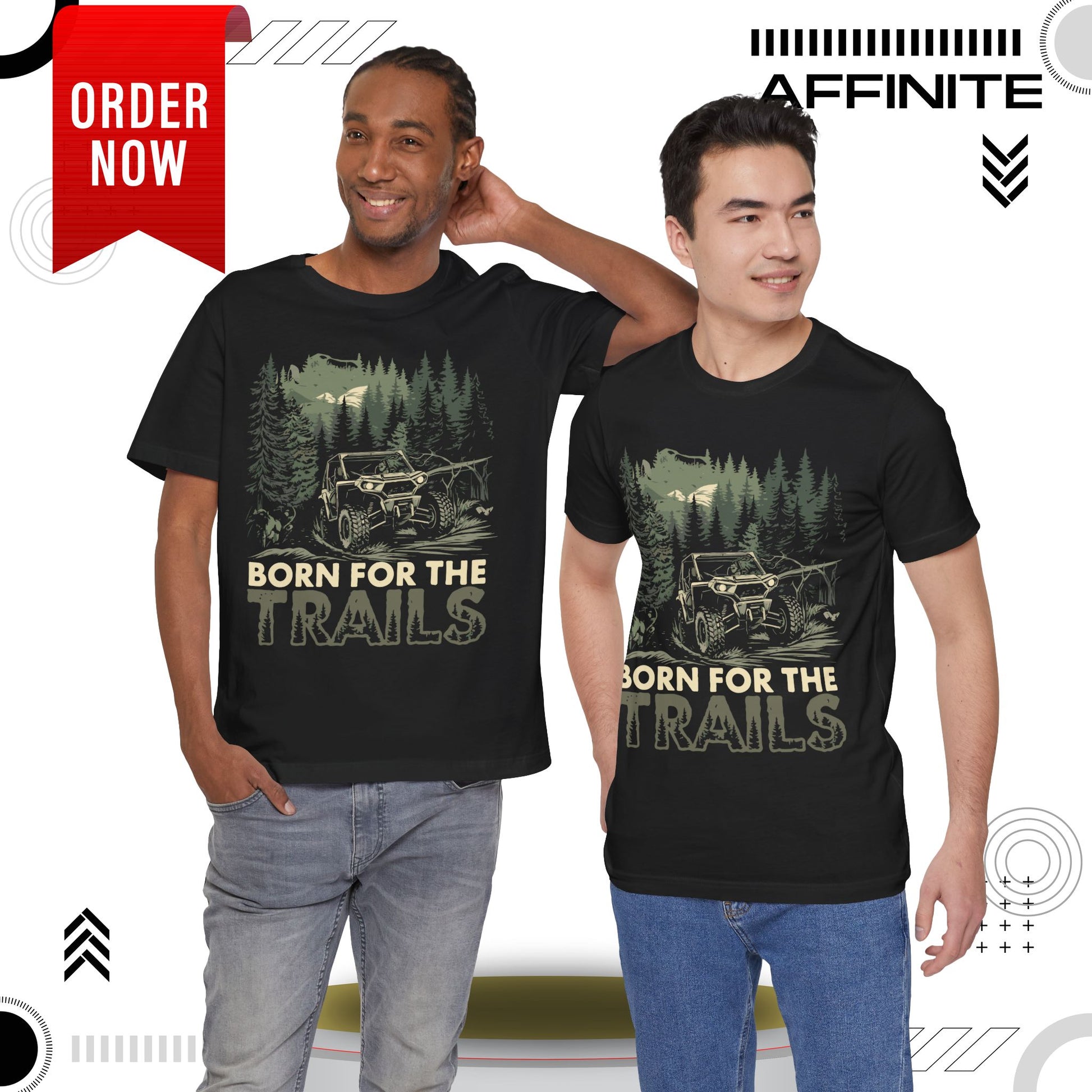 T-Shirt Born for the Trails Unisex Adventure Tee