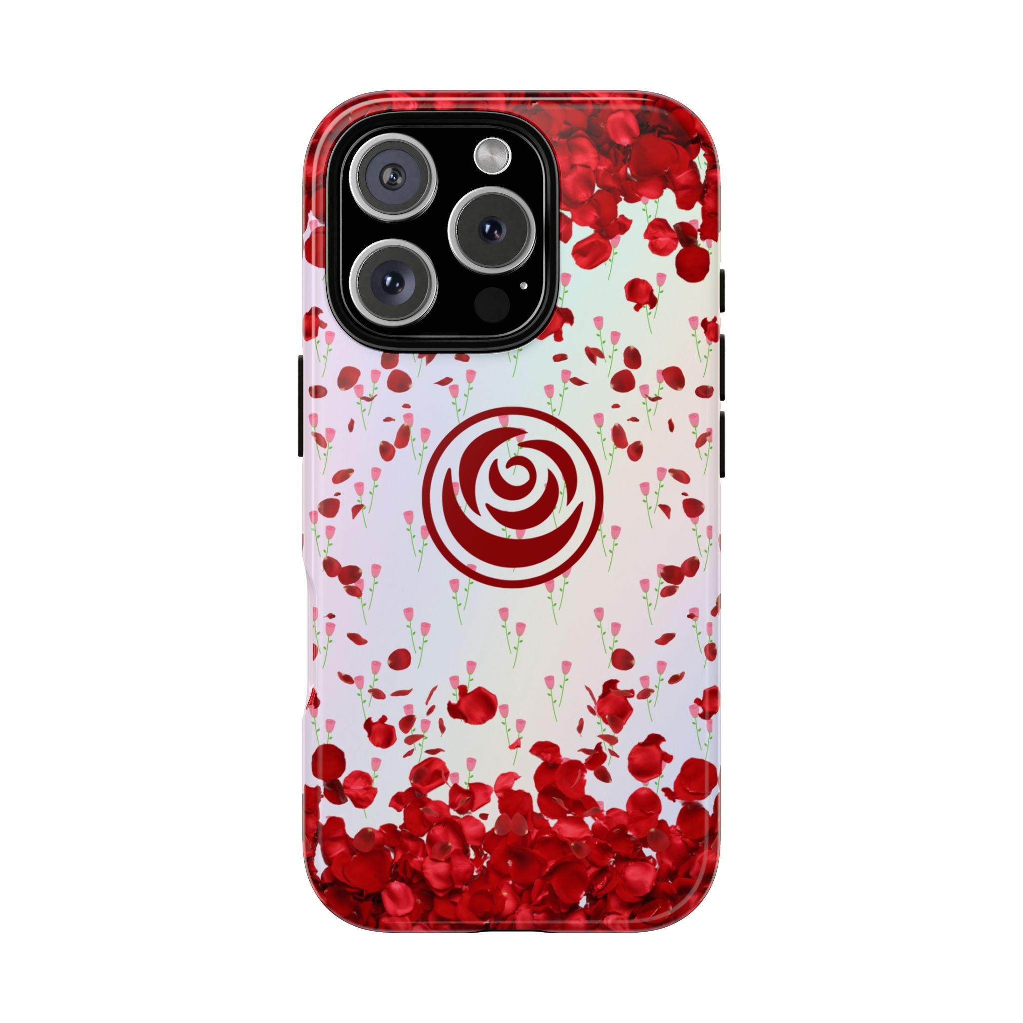 Tough Cases - Red Blossom Elegance Themed Phone Protection for iPhone, Samsung, and Google Pixel (Matte/Glossy)