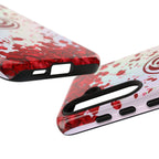 Tough Cases - Red Blossom Elegance Themed Phone Protection for iPhone, Samsung, and Google Pixel (Matte/Glossy)