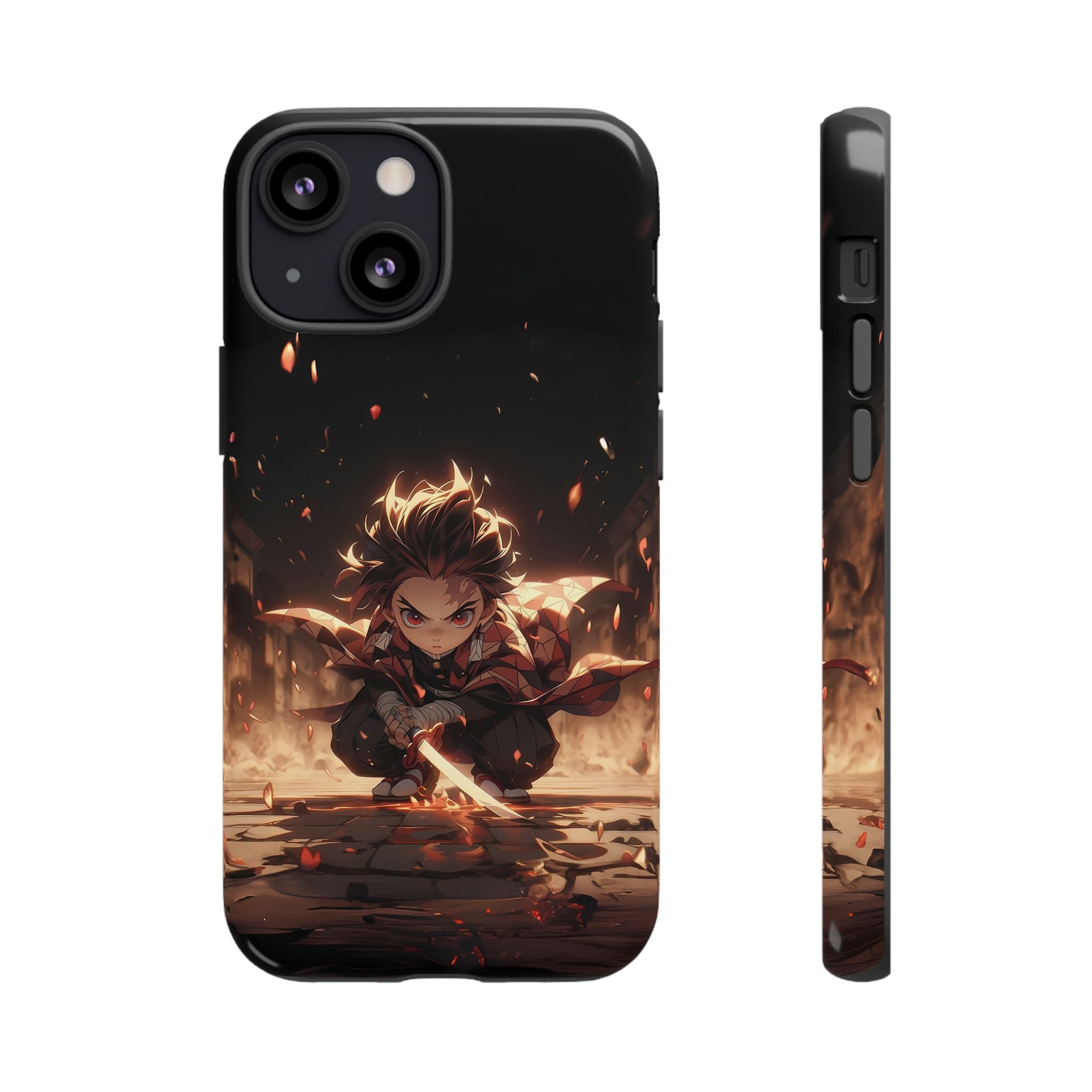 Tough Phone Case – Chibi Tanjiro Kamado Anime Protective Case for iPhone & Samsung