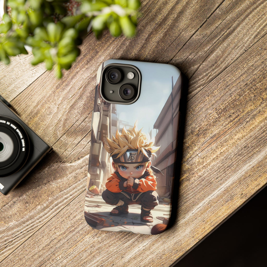 Chibi Naruto Tough Phone Case – Anime Protective Case for iPhone & Samsung, UV Resistant, Durable & Stylish