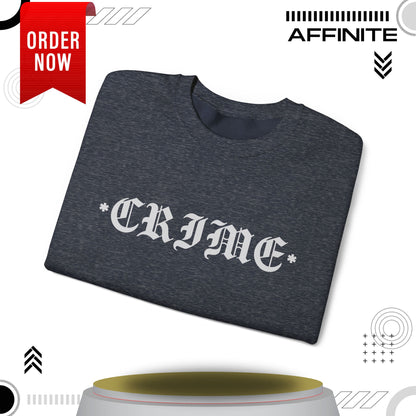 Sweatshirt CRIME Graphic Sweatshirt - Unisex Heavy Blend Crewneck (Cotton/Polyester)
