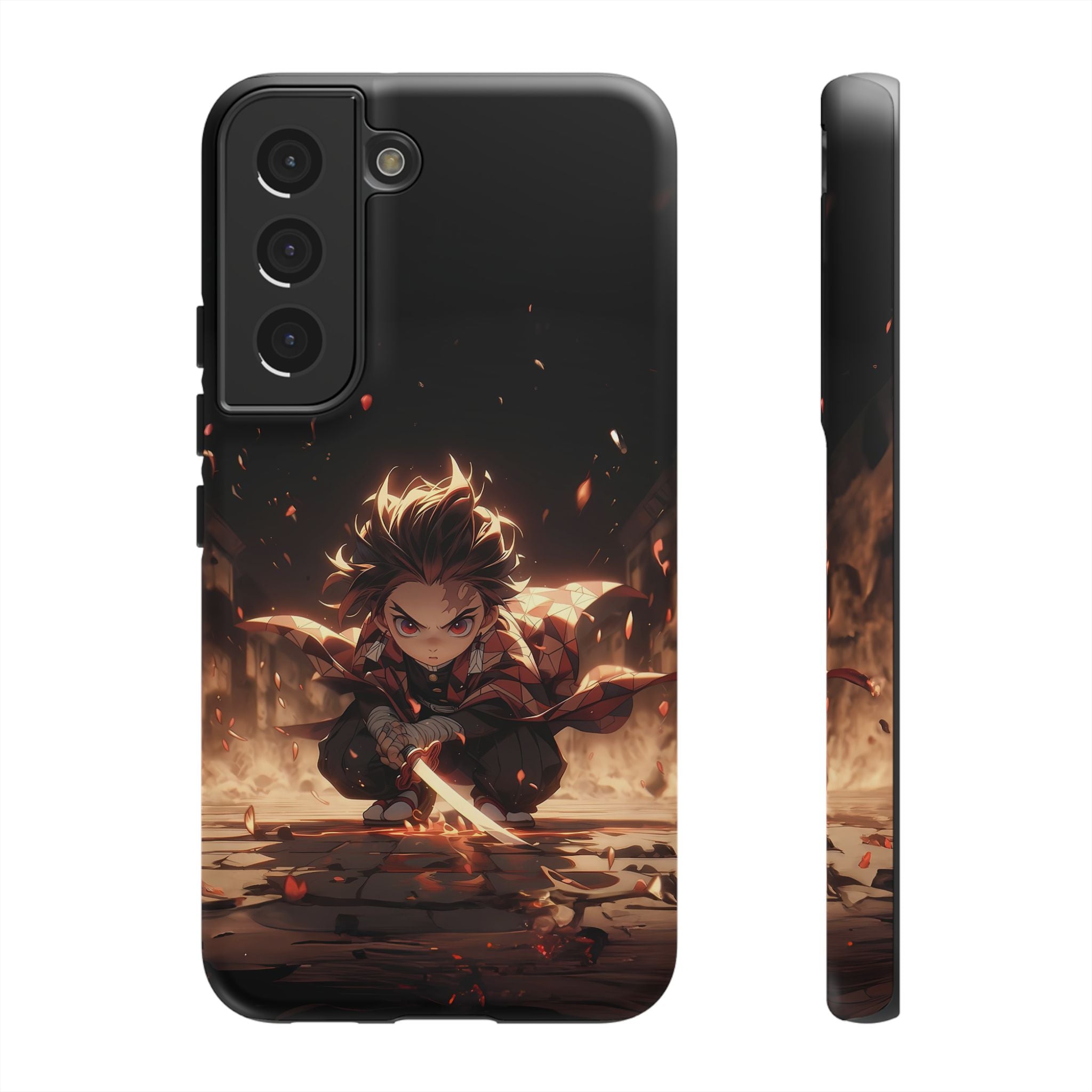 Tough Phone Case – Chibi Tanjiro Kamado Anime Protective Case for iPhone & Samsung