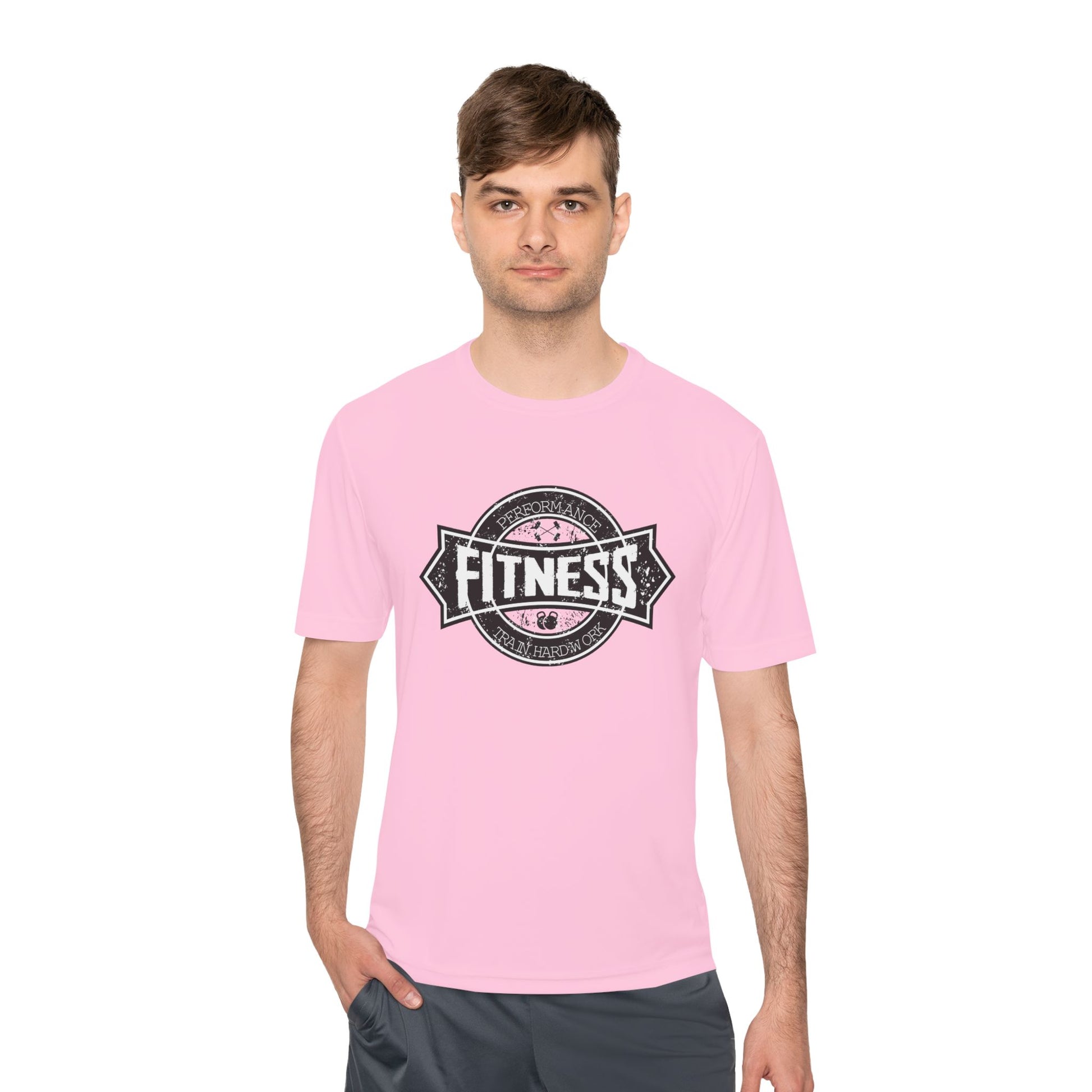 T-Shirt Moisture Wicking Fitness Shirt - Unisex Workout Tee for Gym, Running, Yoga