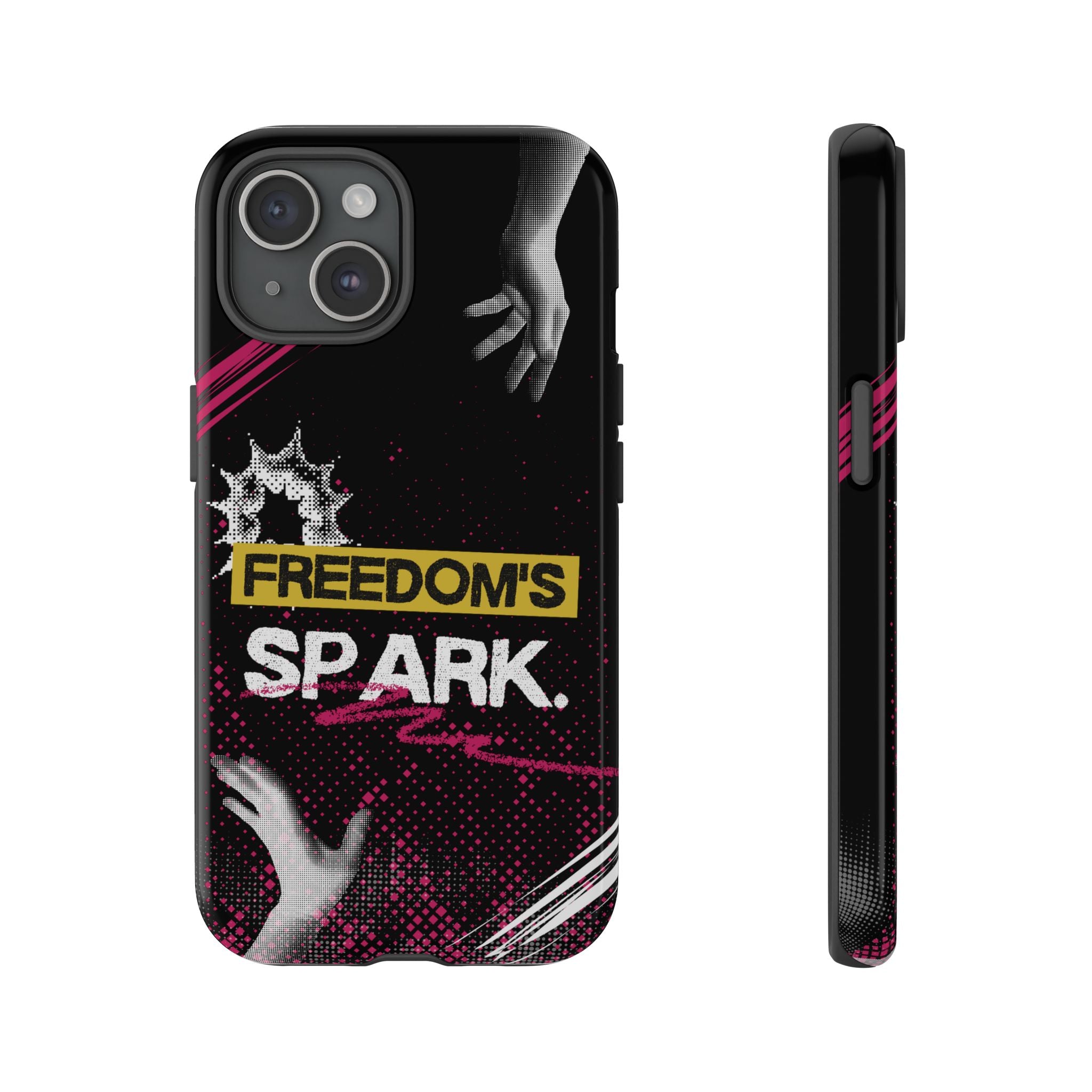 Tough Cases - Freedom's Spark Motivationsl Themed Phone Protection for iPhone, Samsung, and Google Pixel (Matte/Glossy)