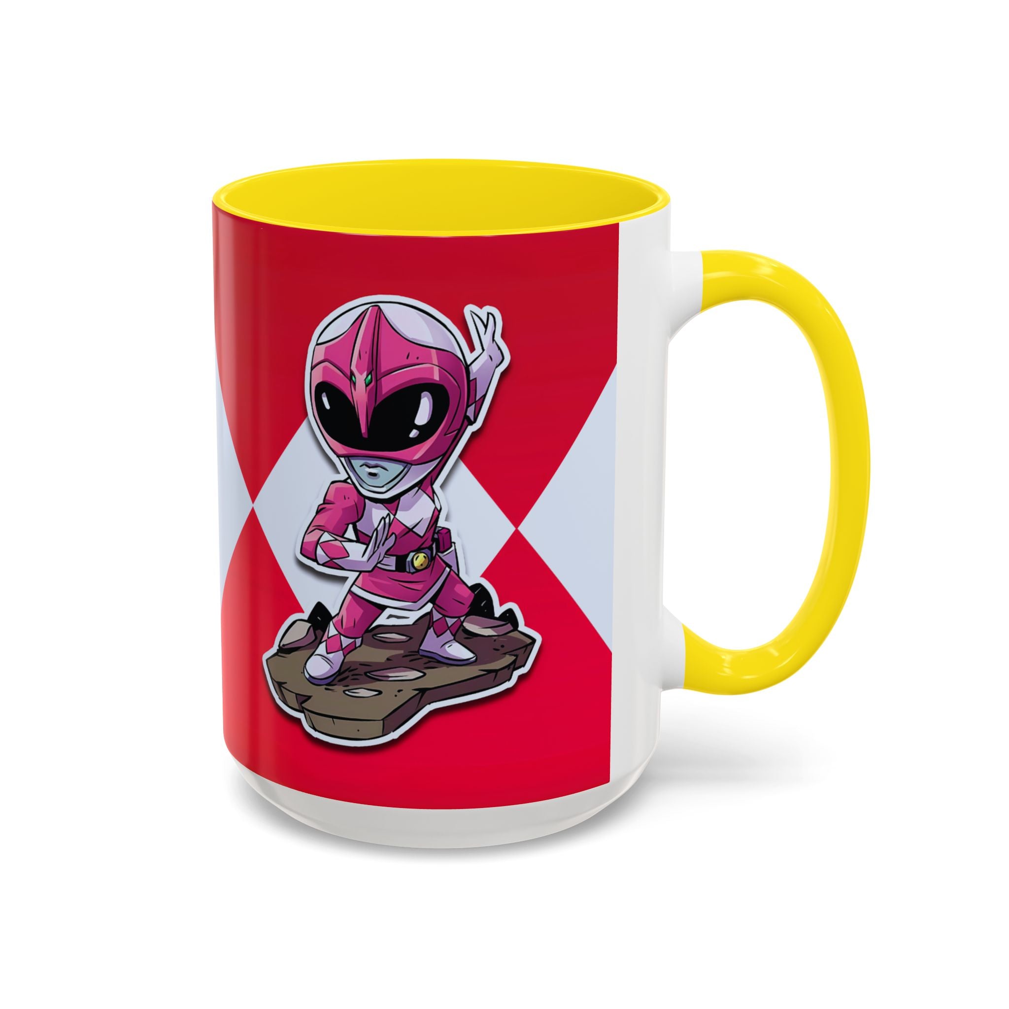 Mighty Morphin Power Rangers Pink Ranger Ceramic Mug - 11oz & 15oz Coffee Mug - Accent Mug for Pop Culture Fans