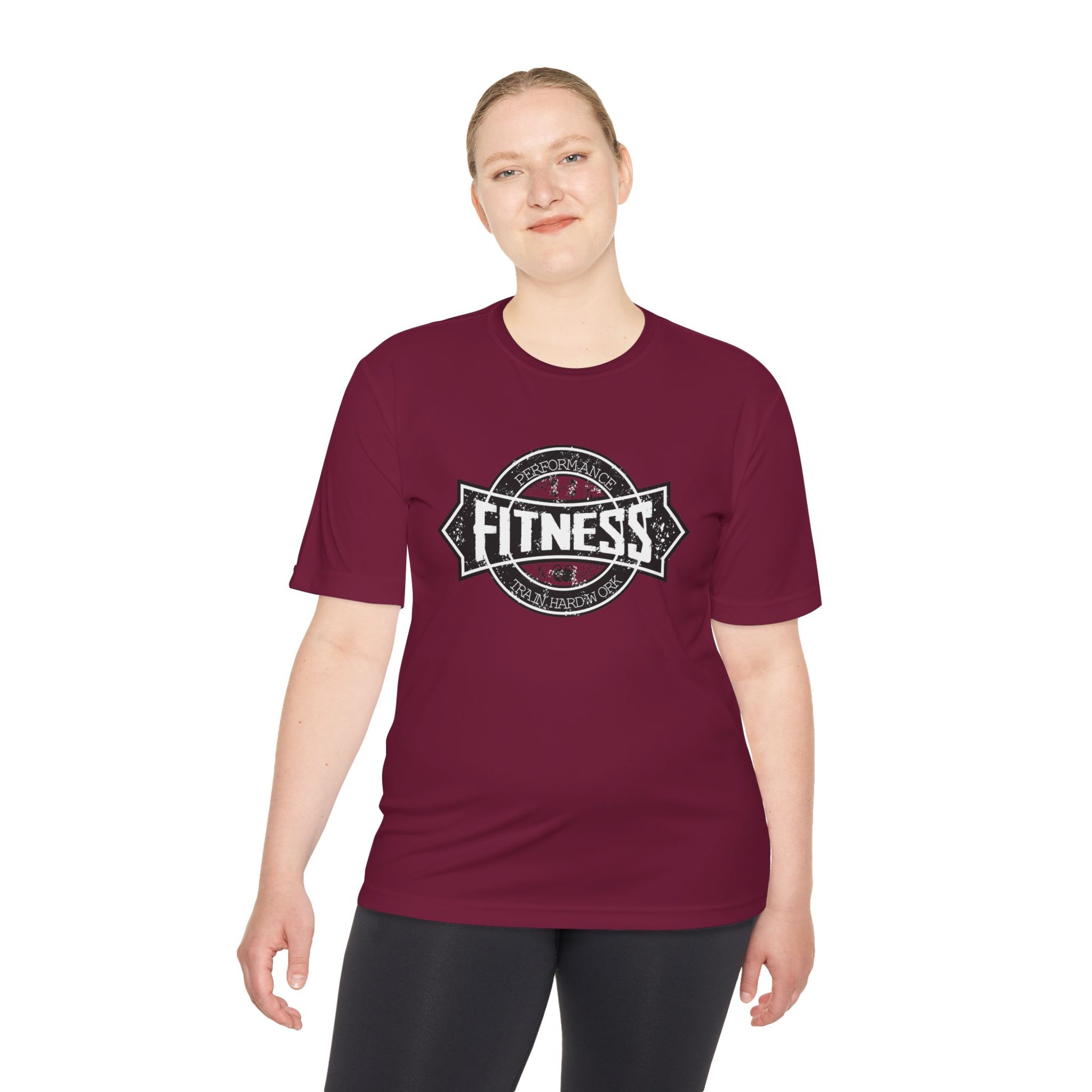 T-Shirt Moisture Wicking Fitness Shirt - Unisex Workout Tee for Gym, Running, Yoga