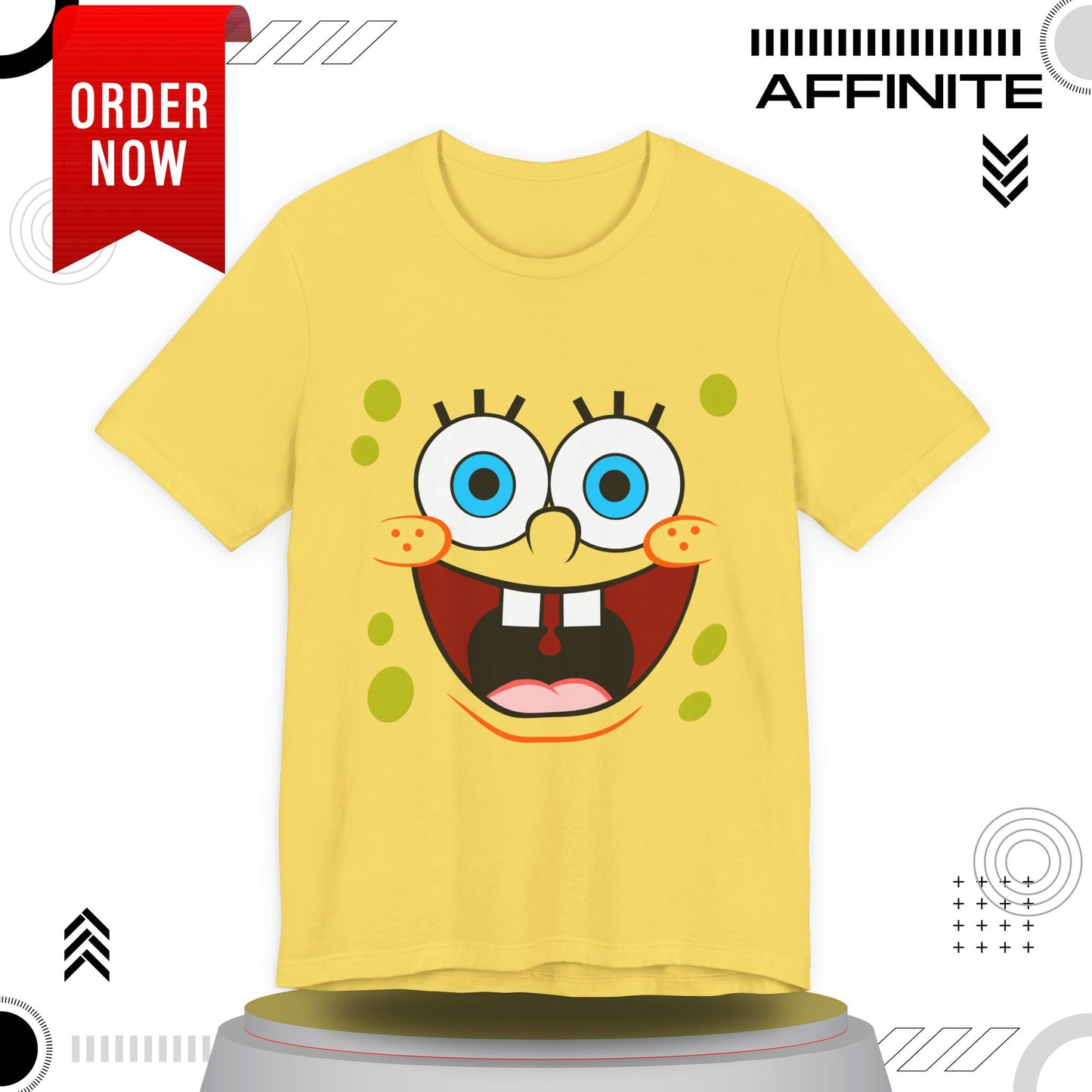 T-Shirt Cartoon Clothing - Spongebob Graphic Tee (Patrick & Mr. Krab)