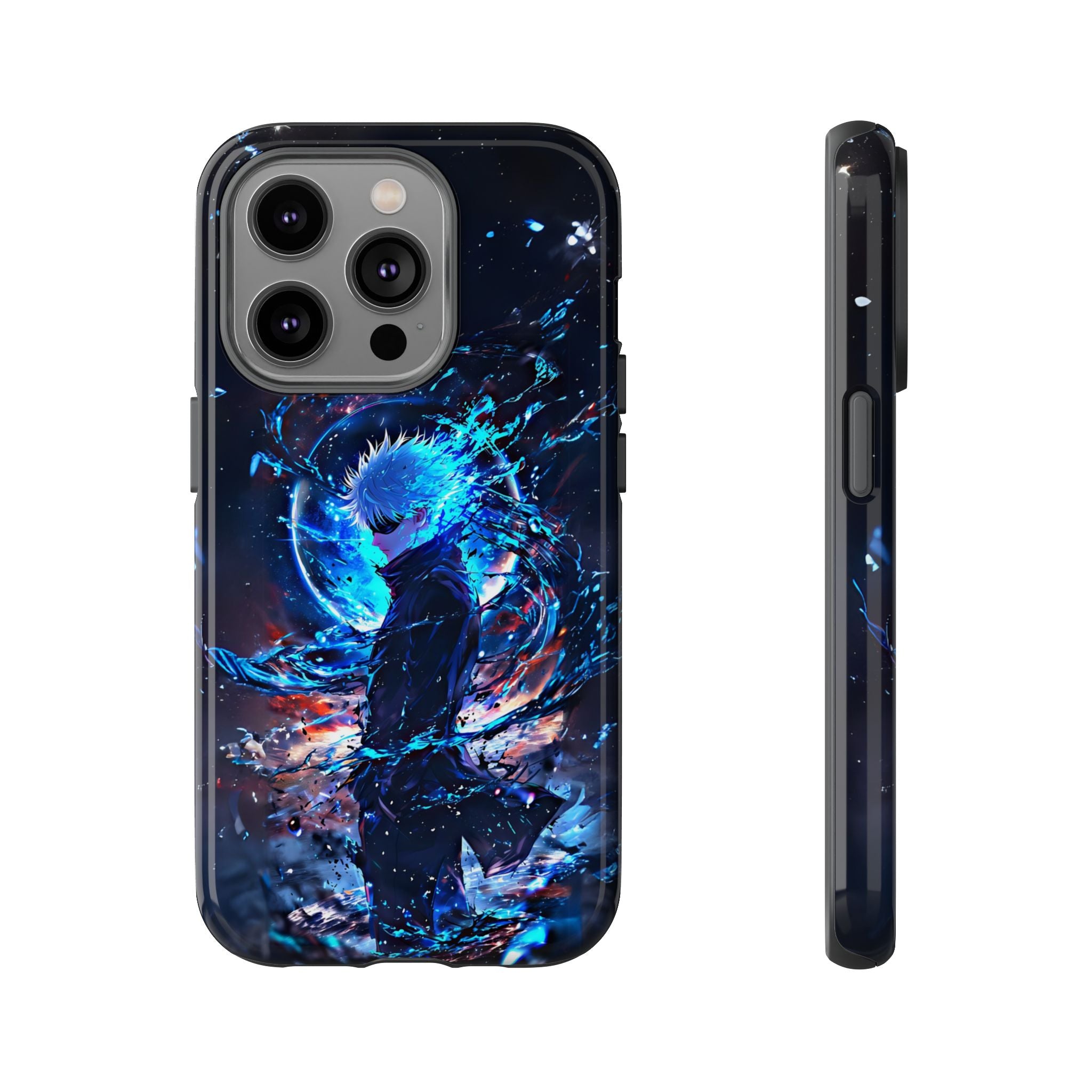 Anime Tough Phone Case – Gojou Satoru Design for iPhone, Samsung, and Google Pixel
